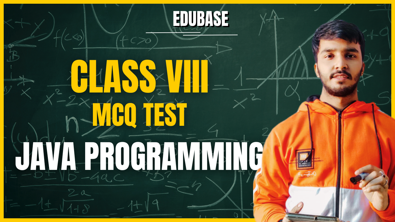 Class VIII Computer Assignment on JAVA